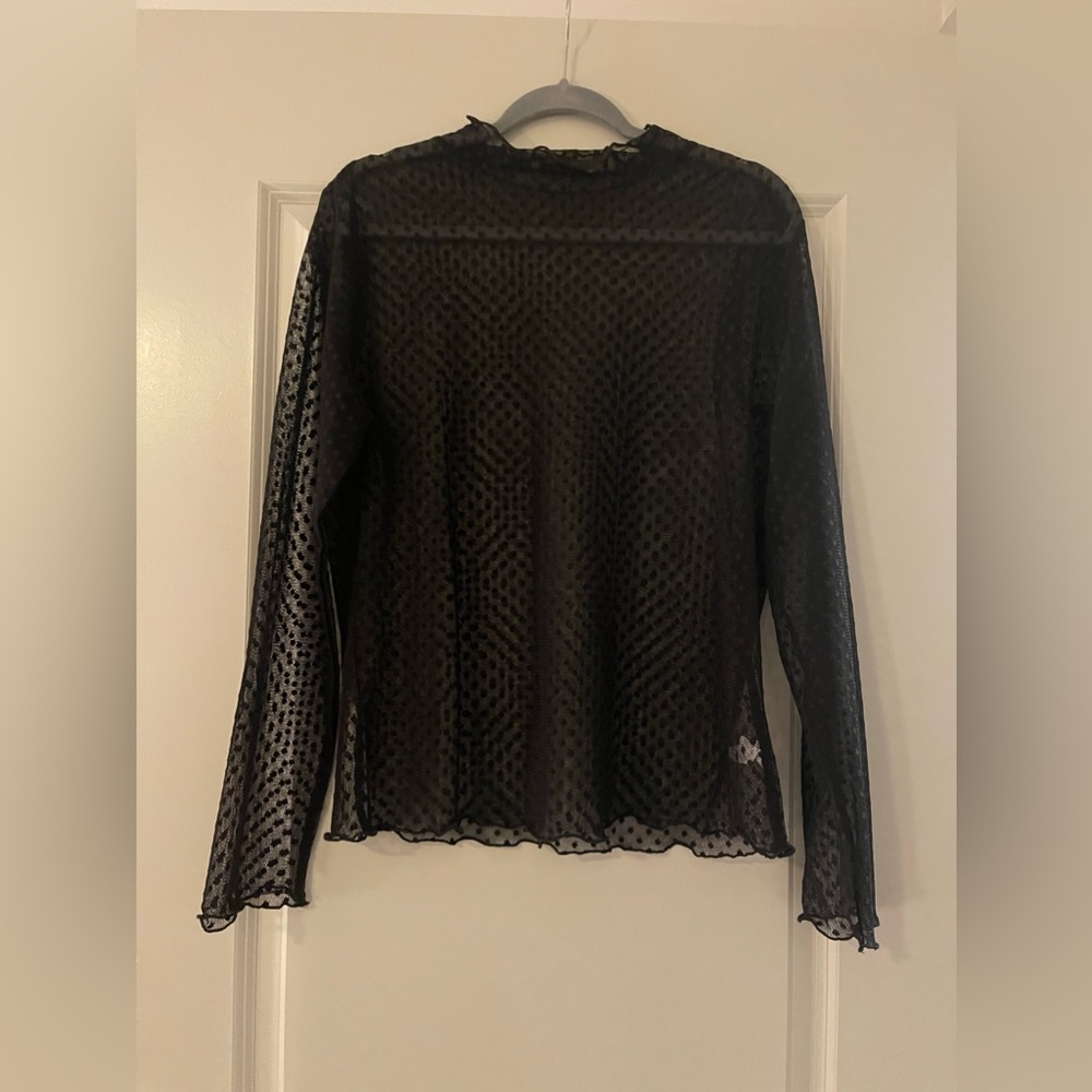 Mesh mock neck undershirt